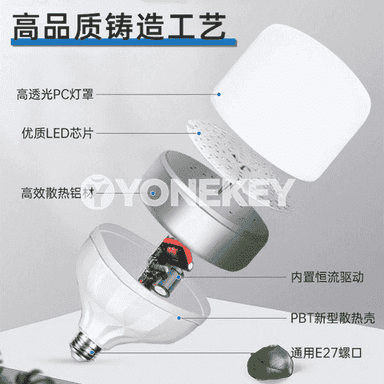 Energiýa tygşytlaýjy ak lampa.
